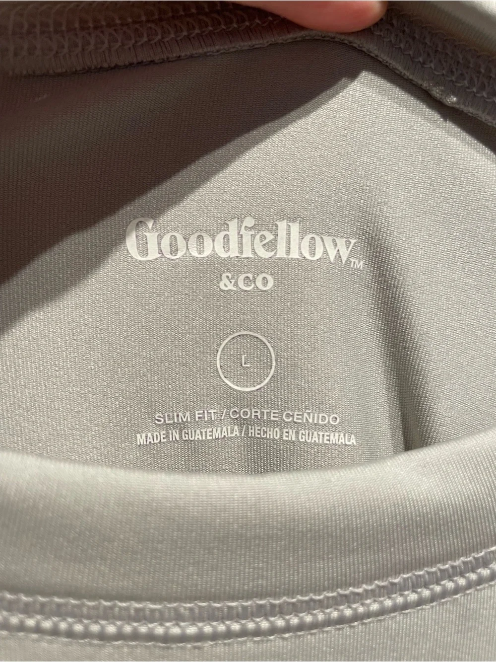 Goodfellow & Co Men's Long Sleeve Rash Guard Top Gray Size Large NWT
